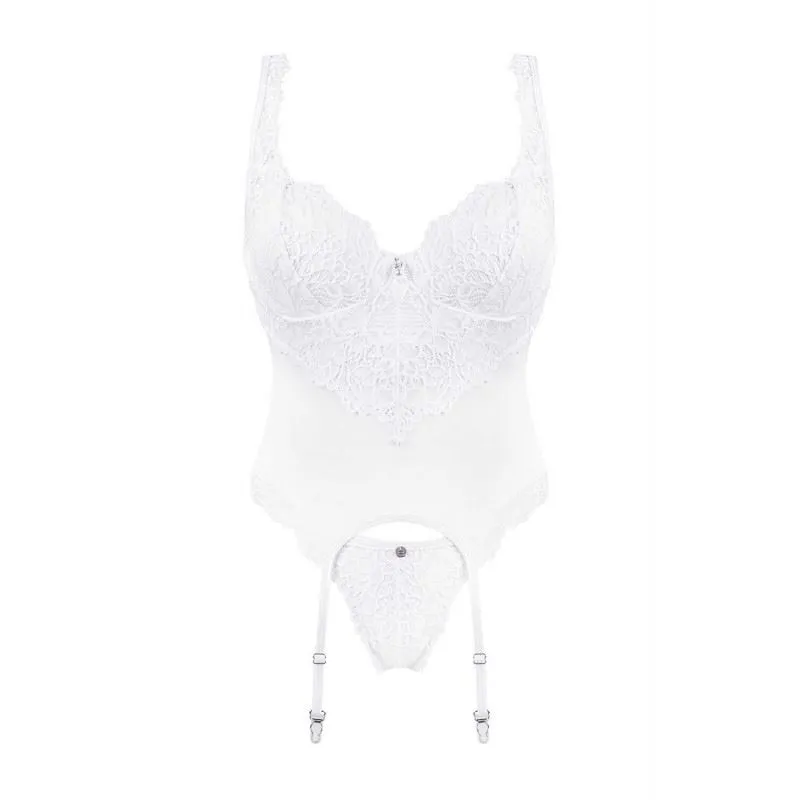 AMOR Blanco Corset & string S/M