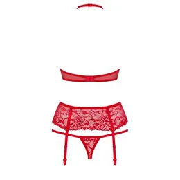 SET ROUGE Ensemble 3 pièces S/M 2