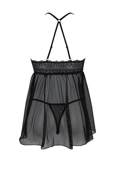 KERRIA Nuisette & String S/M Noir 2