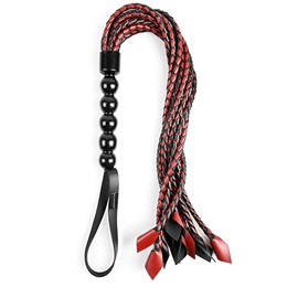 BRAIDED FLOGGER Red - Black